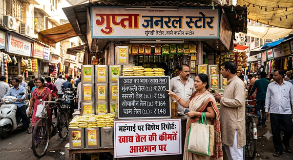 खाद्य तेल की कीमतों में उछाल: त्योहारी सीजन से पहले आम आदमी की जेब पर असर, महाराष्ट्र में खुले तेल पर बैन 31 edible oil price in india खाद्य तेल की कीमतों में उछाल: त्योहारी सीजन से पहले आम आदमी की जेब पर असर, महाराष्ट्र में खुले तेल पर बैन