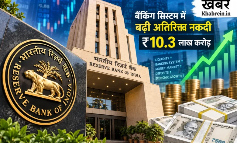 RBI के सामने बड़ी चुनौती: बैंकिंग सिस्टम में ₹10.3 लाख करोड़ की अतिरिक्त नकदी 31 RBI के सामने बैंकिंग सिस्टम में अतिरिक्त नकदी की चुनौती
