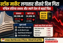 शेयर बाजार में गिरावट के बीच Sensex और Nifty की स्थिति